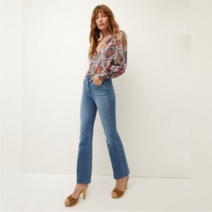 Veronica Beard Sura Multicolor Patterned Blouse 10